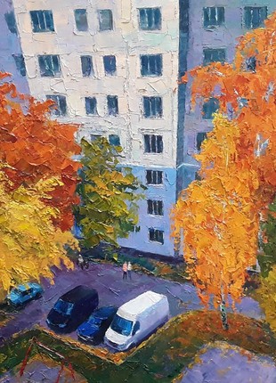 Oil painting Yard Serdyuk Boris Petrovich nSerb862