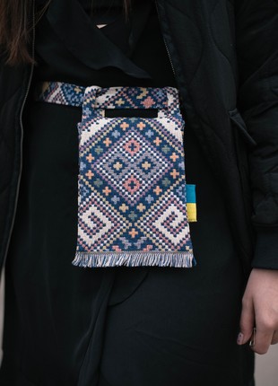 Women's bag-wallet "Haman tapestry A" in ethno style.