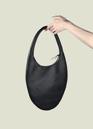 Leather Hobo Bag Calliope with Zipper