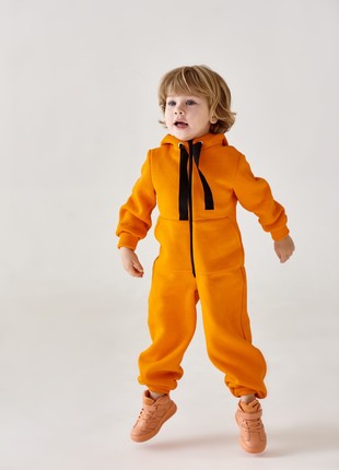 Jumpsuit toddler & baby cotton fleece Alwair Kids orange