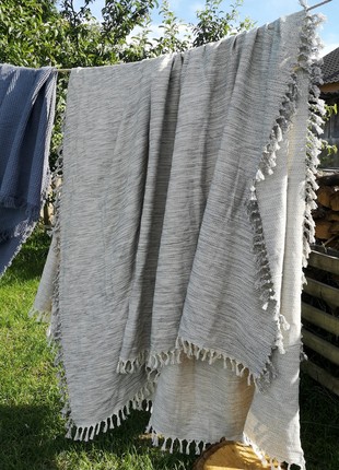 Melange gray blanket