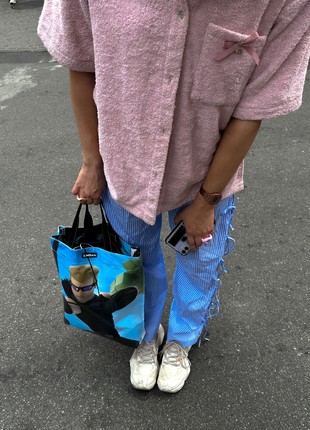 Shopper from a banner with a zipper ♻️