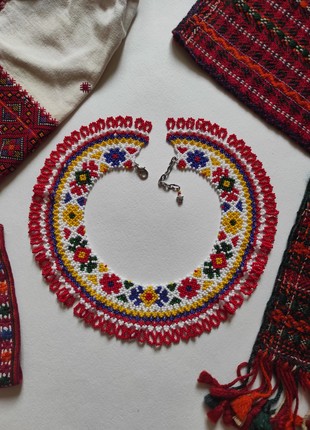 Sylianka "Snyatynska with flowers" from  beads