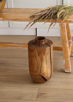 Floor vase for dried flower, home décor handmade