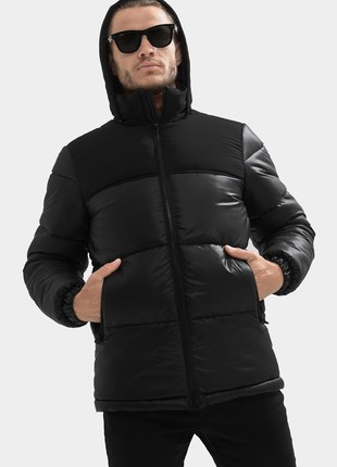 MEN'S BLACK JACKET B-094 (ULTRA)3 photo