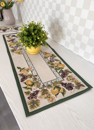 Tapestry walkway on the table   45x140 cm.(17x55 in)4 photo