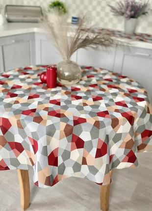 Tapestry tablecloth for round table limaso ø180 cm, round