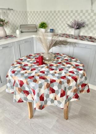 Tapestry tablecloth for round table limaso ø200 cm, round