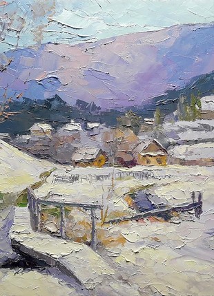 Oil painting Winter Vorokhta Serdyuk Boris Petrovich nSerb871