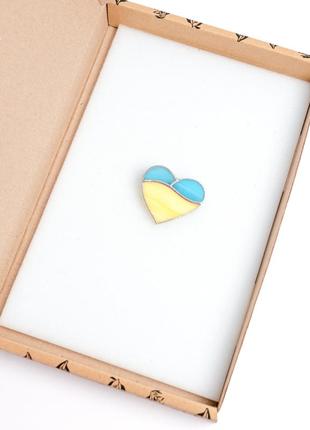 Costume jewelry stained glass heart pin4 photo