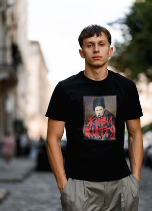 T-shirt "Taras Shevchenko (Live Life)" Black