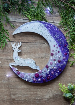 Epoxy resin Christmas ornaments, Christmas Deer