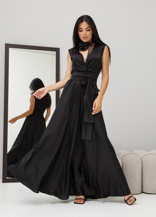 Gentle evening dress in black color5 photo