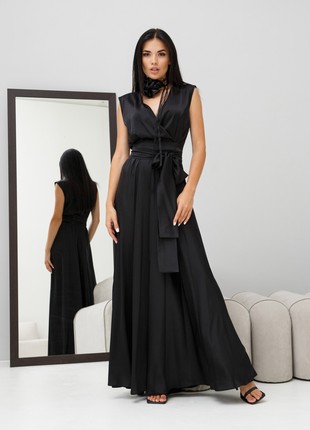 Gentle evening dress in black color7 photo