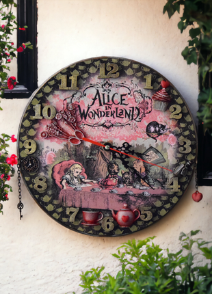 Wall Clock Alice in Wonderland