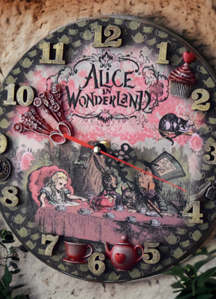Wall Clock Alice in Wonderland8 photo