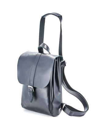 Travel laptop backpack, custom leather bag, women school rucksack, monogram diaper bag, college student backpack, minimalist monogram bag ETERNAL4 photo