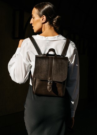 Travel laptop backpack, custom leather bag, women school rucksack, monogram diaper bag, college student backpack, minimalist monogram bag ETERNAL