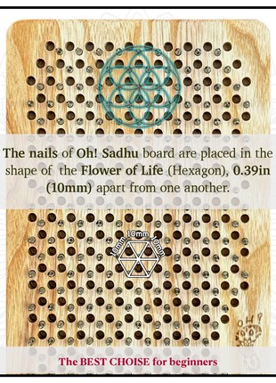 Oh! SADHU Board for Yoga from Natural Ash Wood for yoga practice meditation, step 10mm "Ashanti"7 photo