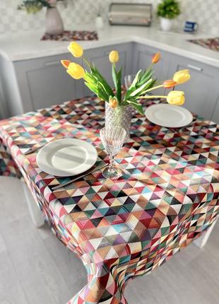 Tapestry tablecloth limaso 137 x 180 cm. tablecloth on the kitchen table4 photo