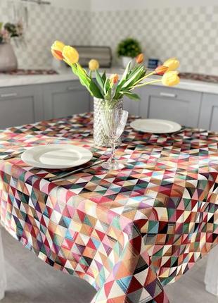 Tapestry tablecloth limaso 137 x 180 cm. tablecloth on the kitchen table1 photo