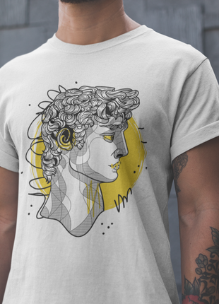 Stylish men's t-shirt with a Roman profile print