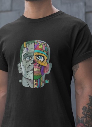 Stylish men's t-shirt with "Frankenstein" print