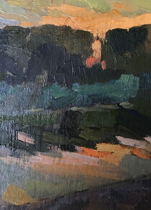 Oil painting By the evening Peter Tovpev nAAA2327