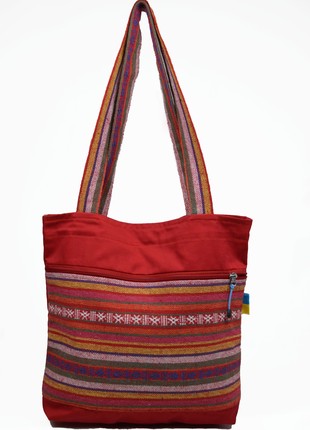Women's shopper bag made of natural textile "vazhnytsia C"2 photo