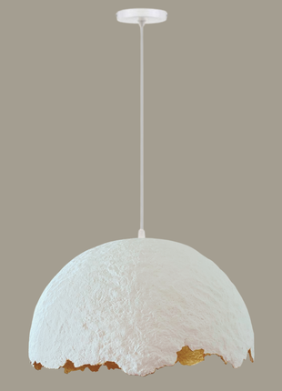 Papier-mâché pendant lamp