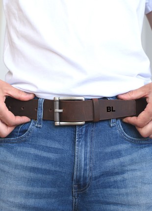 Peronalized vintage men's belt, Gift for him
