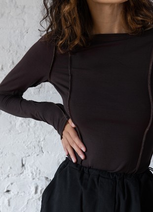 Longsleeve "Base" chocolate