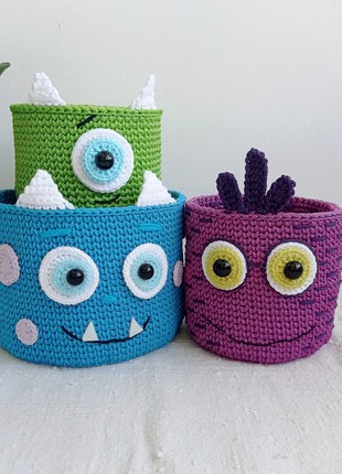 Set of Baskets "Monsters, Inc.",  3 pc