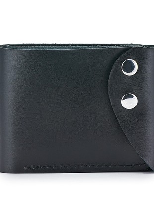 Leather wallet Bifold black