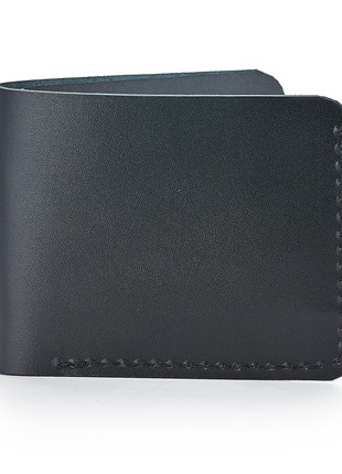 Leather wallet Bifold SLIM black3 photo