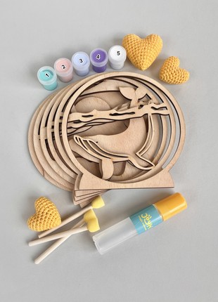 Joyki 3d wooden coloring book creativity kit «Whale»7 photo