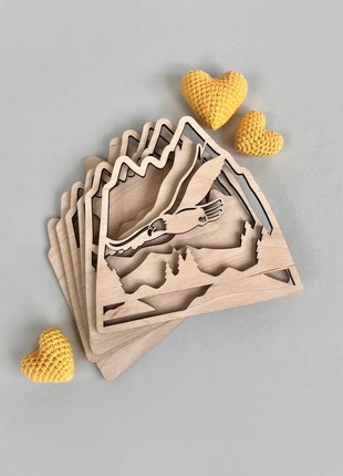 Joyki 3d wooden coloring book creativity kit «Eagle»5 photo
