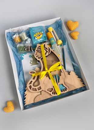 Joyki 3d wooden coloring book creativity kit «Tiger»2 photo