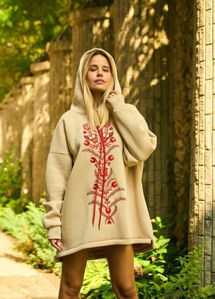 Women’s embodied hoodie “Tree of life”, oversized shirt, oversized hoodie, women’s sweatshirt