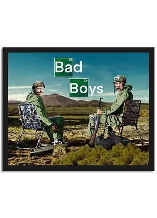 Painting Taras Shevchenko and Ivan Franko "Bad Boys" 43x53 cm