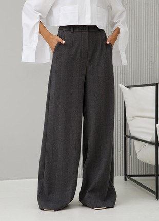 Warm palazzo pants dark gray4 photo