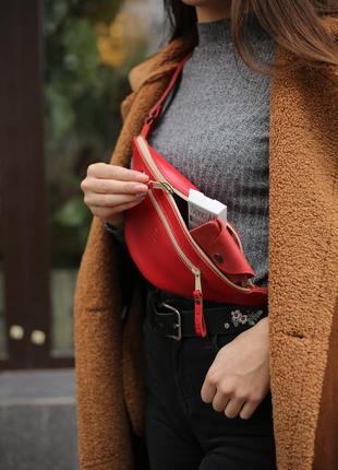 Small leather fanny pack2 photo