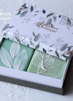 Set natural kraft botanical soap 300g6 photo