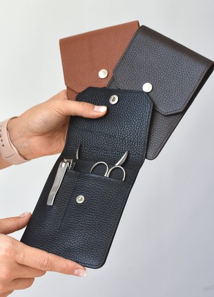 Manicure Case Holder, Customized Leather Manicure Organizer Tool Case, Manicure and Pedicure Pouch, Scissors Case Holder, Nail Grooming Case