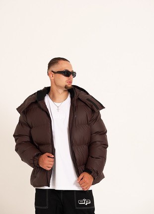 Winter men's jacket OGONPUSHKA Homie 3.0 brown8 photo