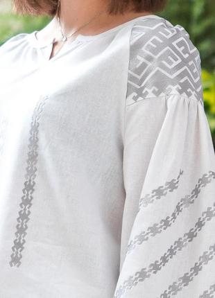 White women's embroidered blouse "Podillia"2 photo