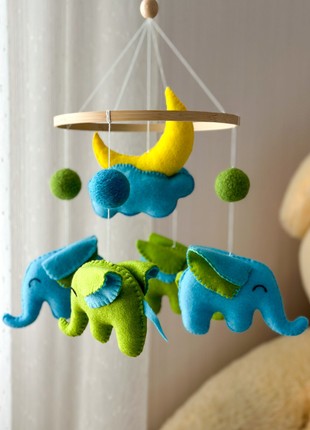 Elephant Baby Mobile3 photo