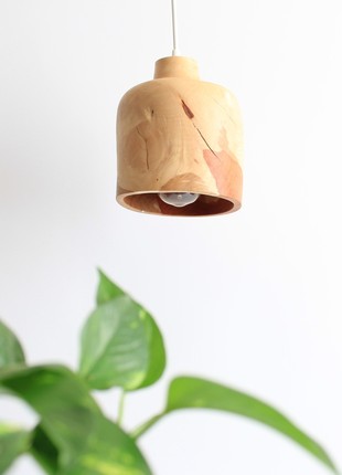 Light pendant shade hand carved