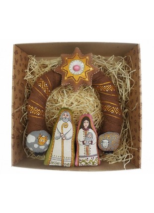 COFFEE CHRISTMAS WREATH "HOLY FAMILY"5 photo