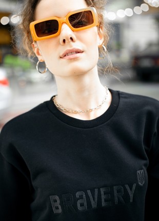 BRAVERY IS IN OUR DNA Black Sweatshirt4 photo
